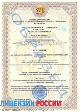 Образец разрешение Озерск Сертификат ISO 50001